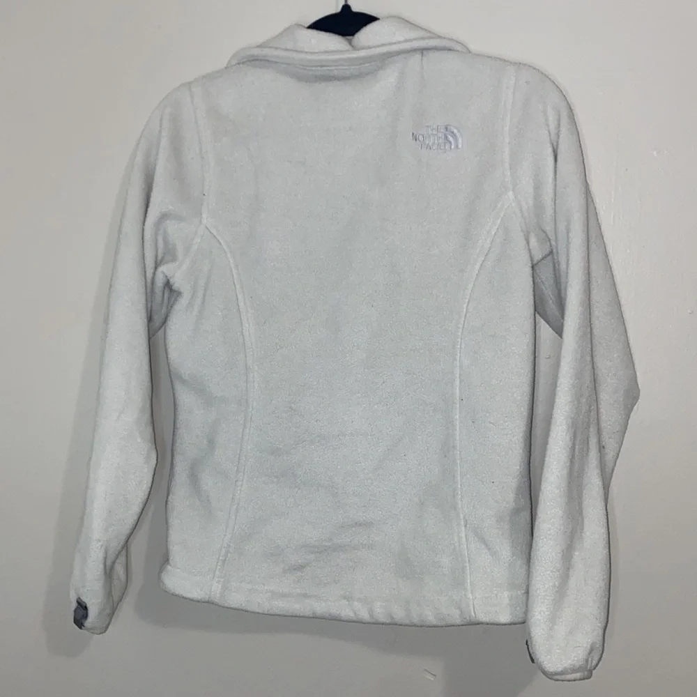 💋Comfy White North Face fleece zip up! - Picture 9 of 11